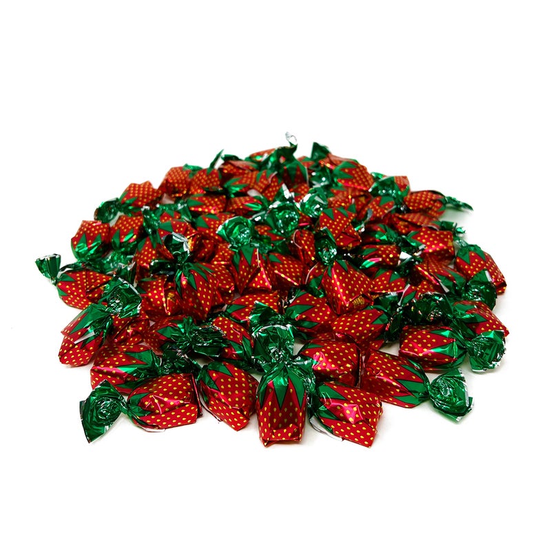 Assortit Strawberry Hard Candy Filled With Real Fruit Pulp - 1 lbs - Strawberry Flavored Bon Bons Filled with Real Strawberry Pulp - American Vintage Candy Snack Assortment - Individually Wrapped, 16 oz. - Image 2